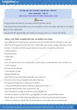 Đề thi học kì 1 Sinh 12 Kết nối tri thức - Đề số 5